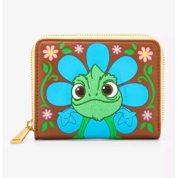 Loungefly Disney Tangled Pascal Flower Mini Backpack and Wallet Set NWT main image 5